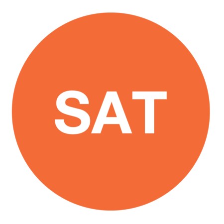 Nevs Dissolvable DaySpots - Saturday 3/4" circle White w/Orange DDOT-S34W